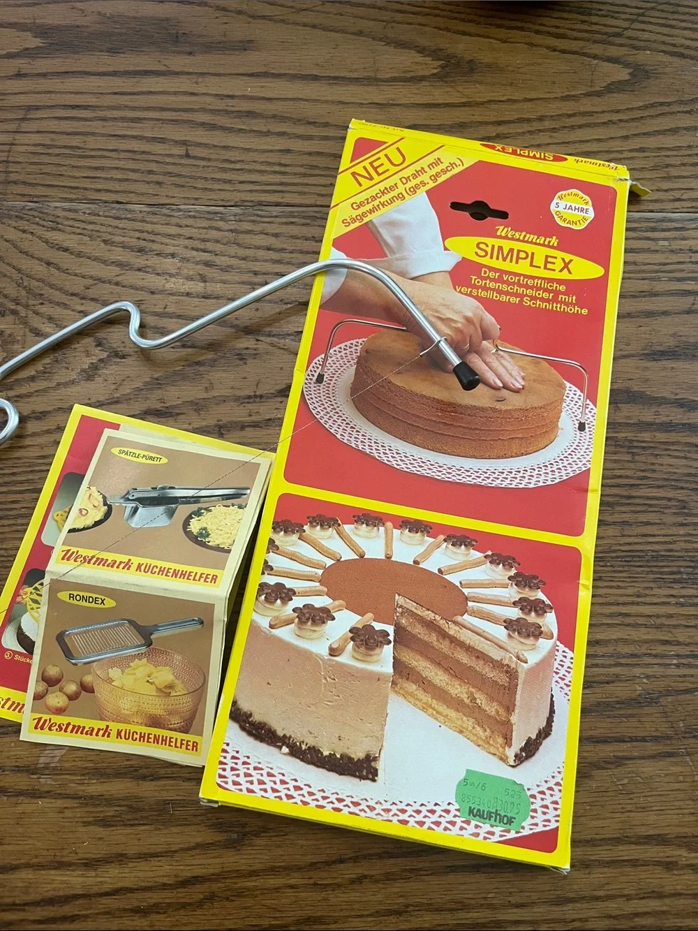 Simplex Cake Leveler - Silver Adjustable Wire Slicer